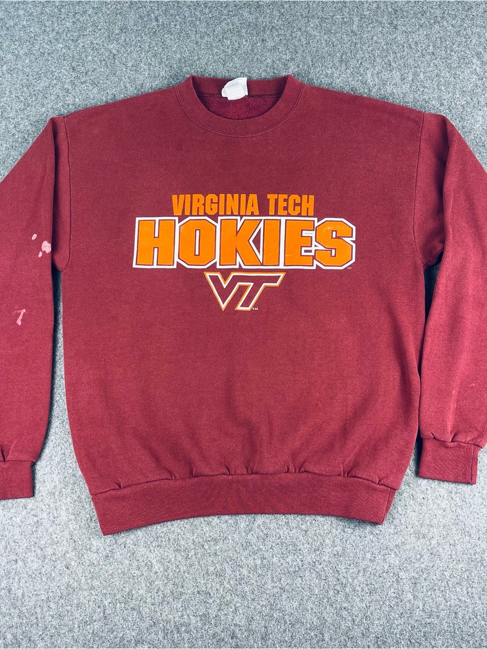 Santee Vintage Virginia Tech Hokies Sweatshirt Mens Large 90’s Made In USA